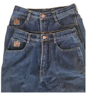 Braxton Vintage Women Jeans Logo Excellent  SZ 8 Two Pair